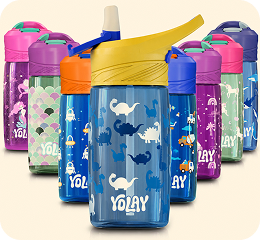 Colorful Yolay kids bottles